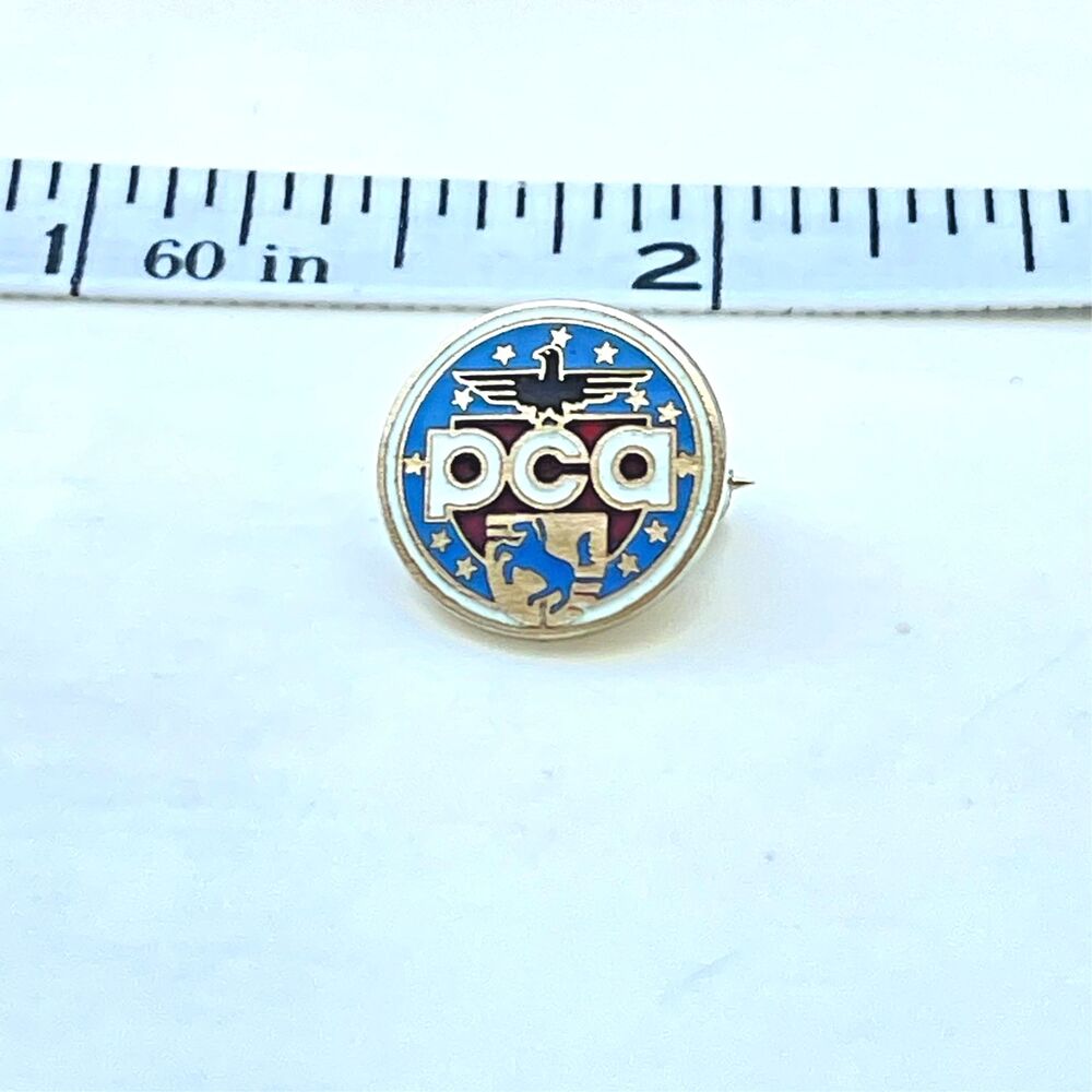 Vintage Rare PCA Hat Lapel Pin Badge Porsche Club of America, Small
